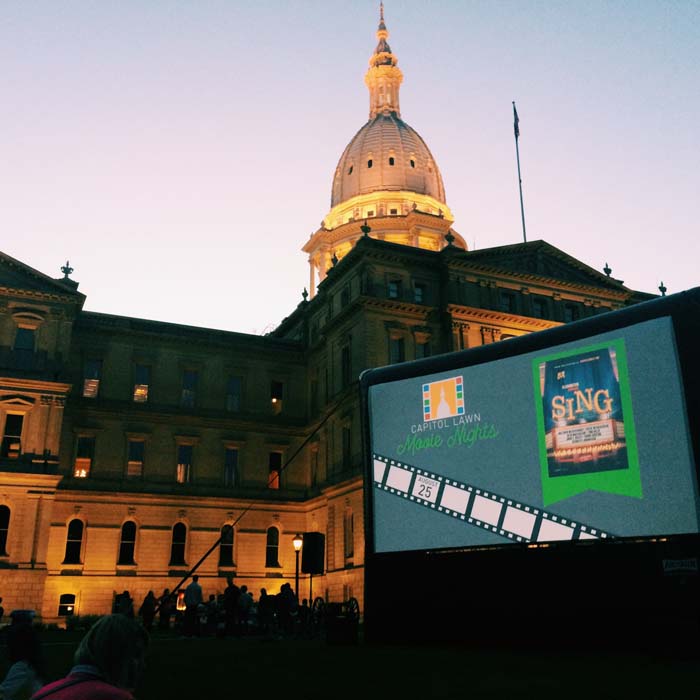 Movie on the Capitol lawn