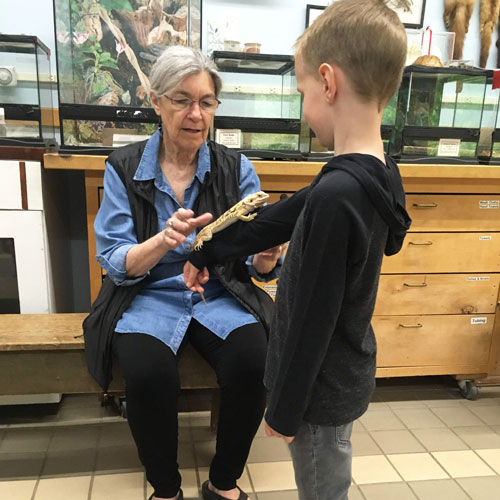Petoskey-Raven-Hill-boy-holding-lizard