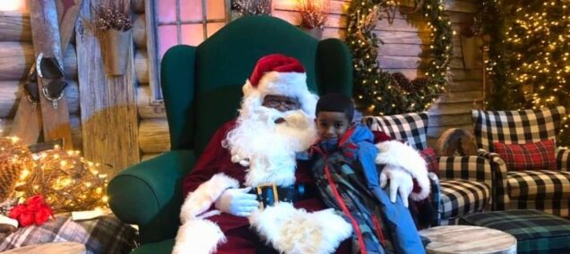 Boy with Santa