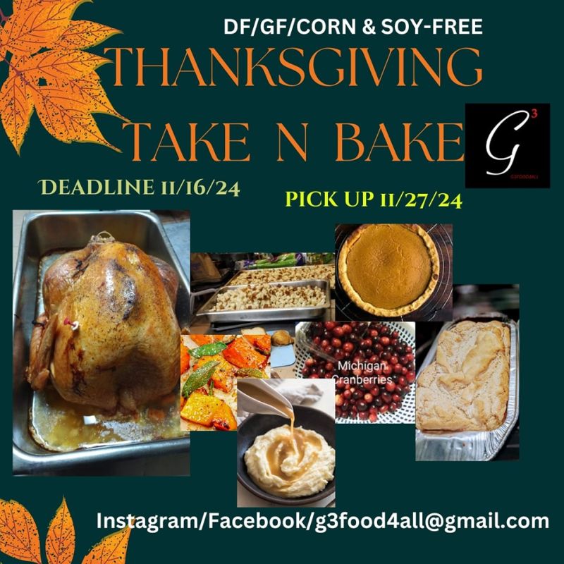 G3Food4All Thanksgiving meal to go 2024