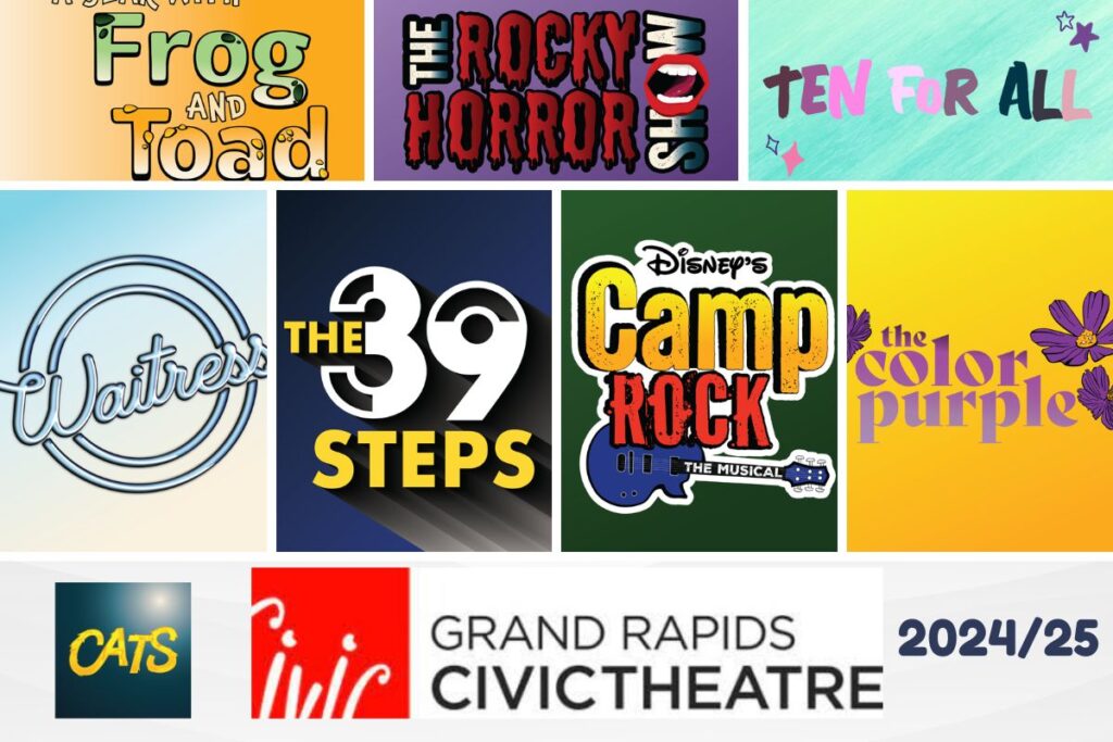 Rocky Horror, Waitress in Grand Rapids Civic Theatre's 2024/2025 Season