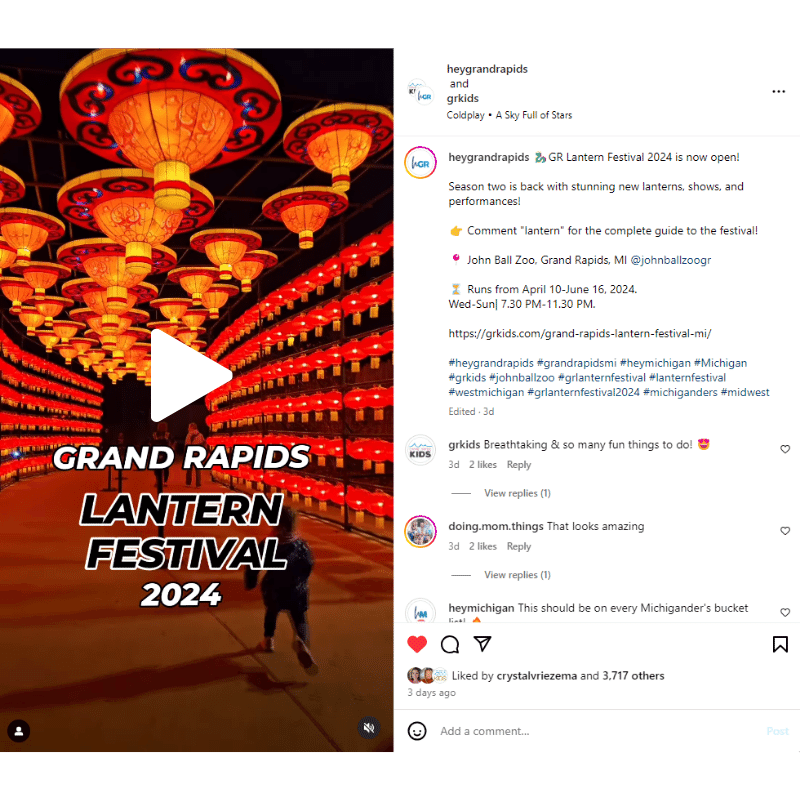 GR Lantern Festival on Instagram