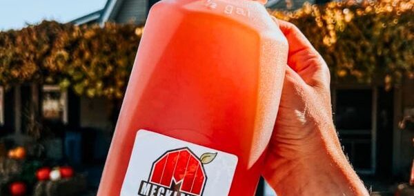 Cider from Meckley's Flavor Fruit Farm in Cement City, MI
