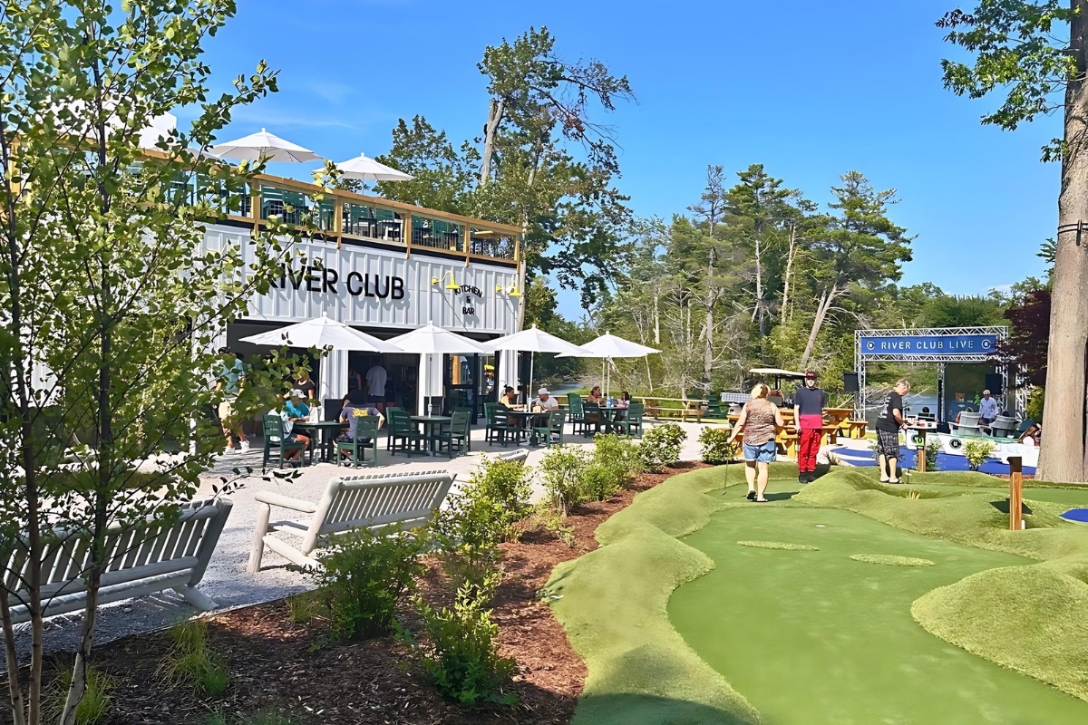 Michigan’s New Summer Hotspot, River Club Glen Arbor, Lets You Mini Golf with a Drink in Hand – and it’s a Total Vibeyard!