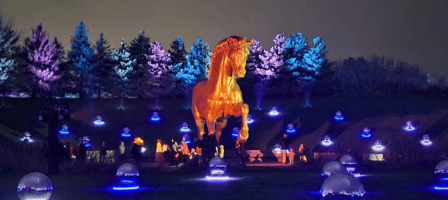 Meijer Gardens ENLIGHTEN American Horse Grand Rapids Light Show