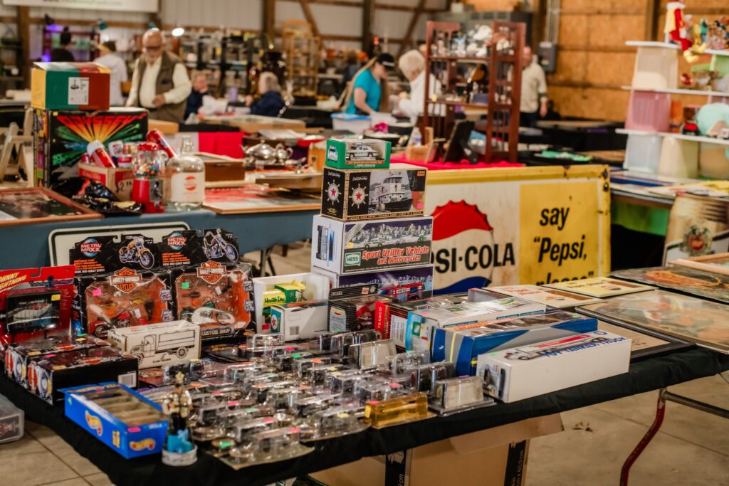 Midland Antique Festival toy cars and pepsi cola fb page