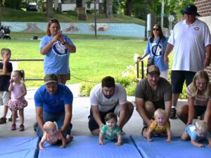 Baby Crawl Competition at the National Baby Food Festival in Fremont, MI