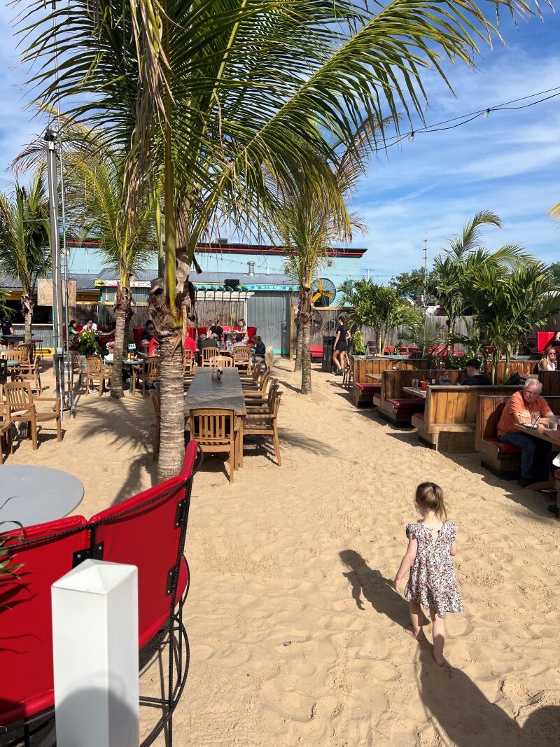 the score grand rapids outside in the sand