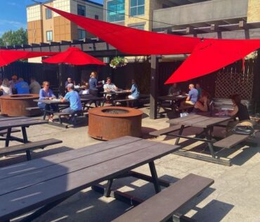 Blue Tractor Traverse City Patio - FB