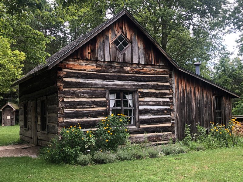 Log School house Chippewa Nature Center Midland FB