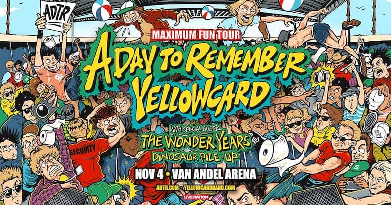 Maximum Fun Tour Van Andel Arena Webpage