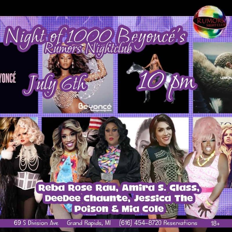 Rumors Nightclub Night of 1000 Beyonce's Facebook (1)