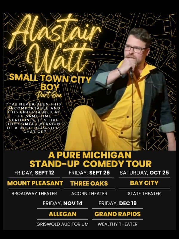 Alastair Watt Small Town City Boy Comedy Wealthy Theatre