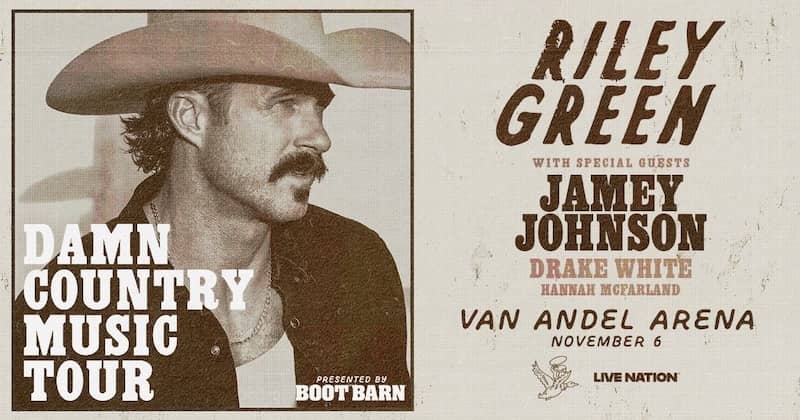 Country Music Tour Riley Green Van Andel