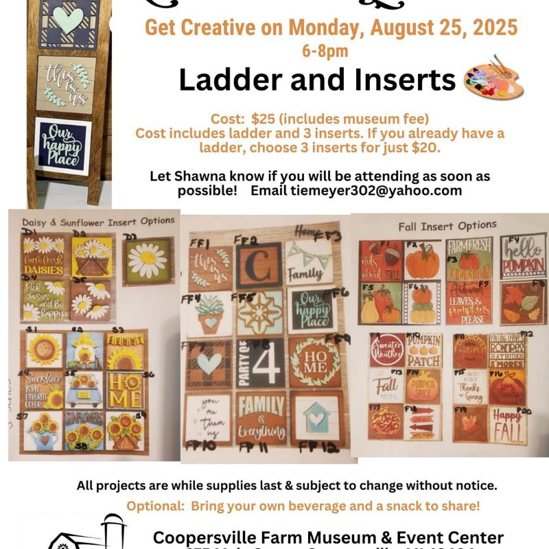 Crafts and Laughs with Shawna Ladder at Coopersville Farm Museum