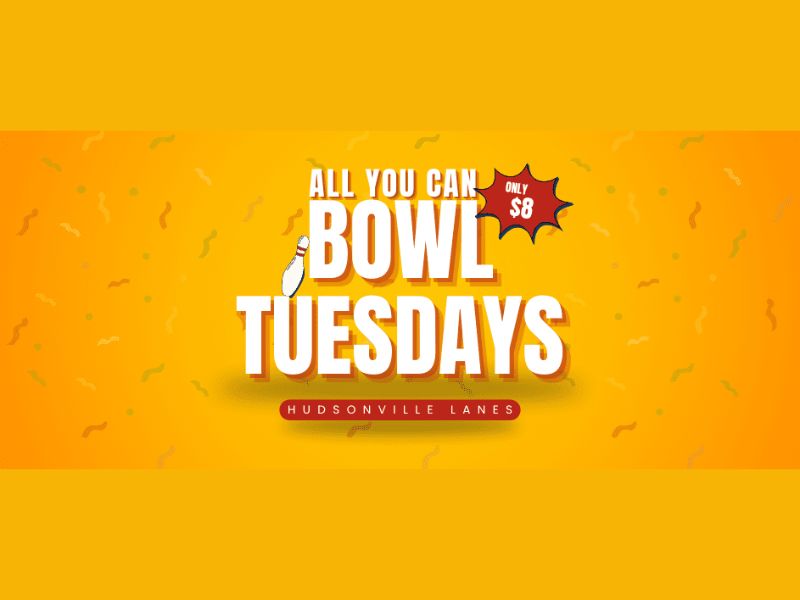 Hudsonville Lanes All You Can Bowl TU webpage