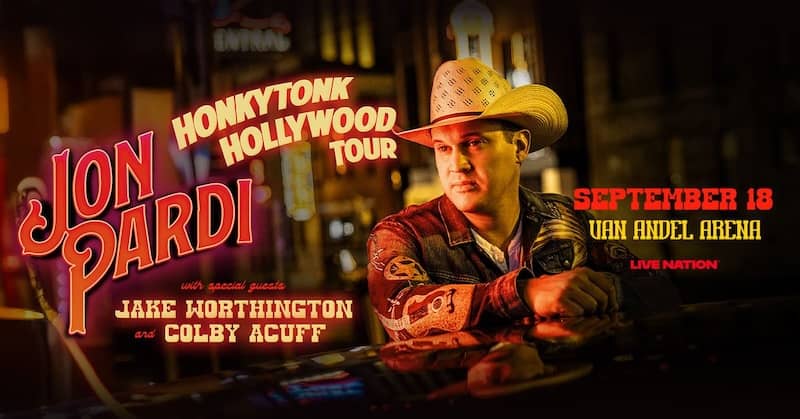 Jon Pardi Honkytonk Hollywood Tour Van Andel