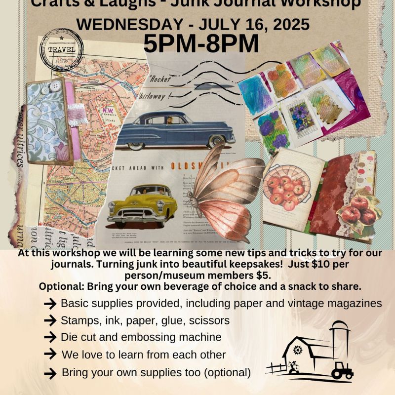 Junk Journaling at the Coopersville Farm Museum