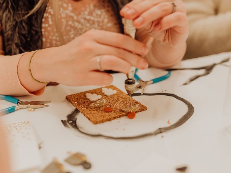 Spruced Studio Design & Shine Clay Earring webpage