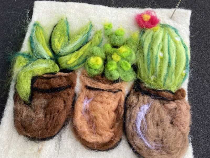 Spruced Studio Needle-Felt Cactus webpage