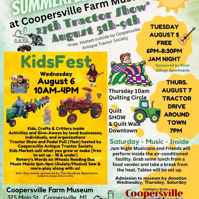 Summerfest at Coopersville Farm Museum