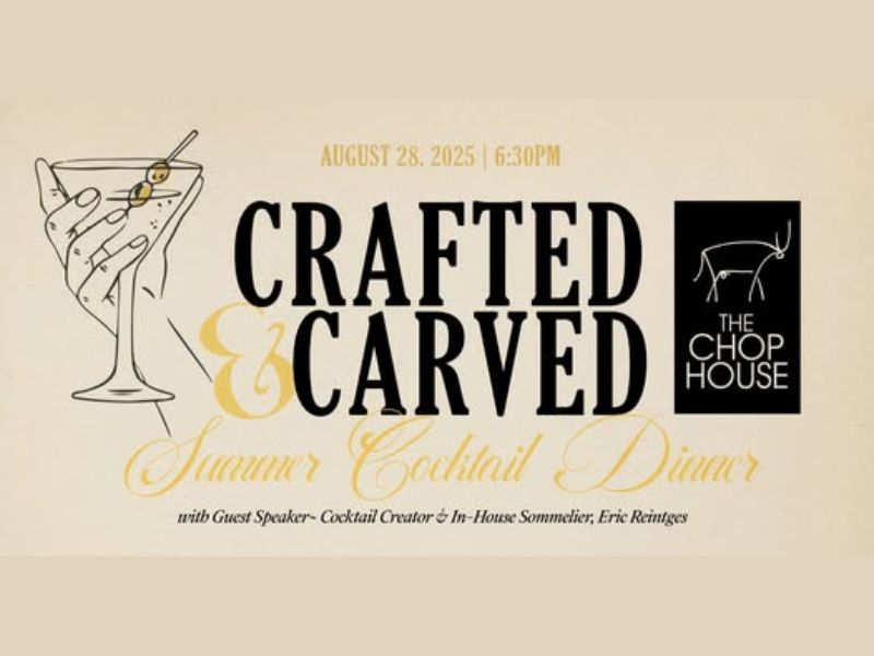 The Chop House Crafted & Carved Event webpage