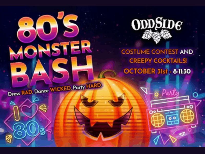 Odd Side Ales 80s Monster Bash website