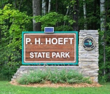 P.H. Hoeft State Park entrance sign