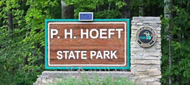P.H. Hoeft State Park entrance sign