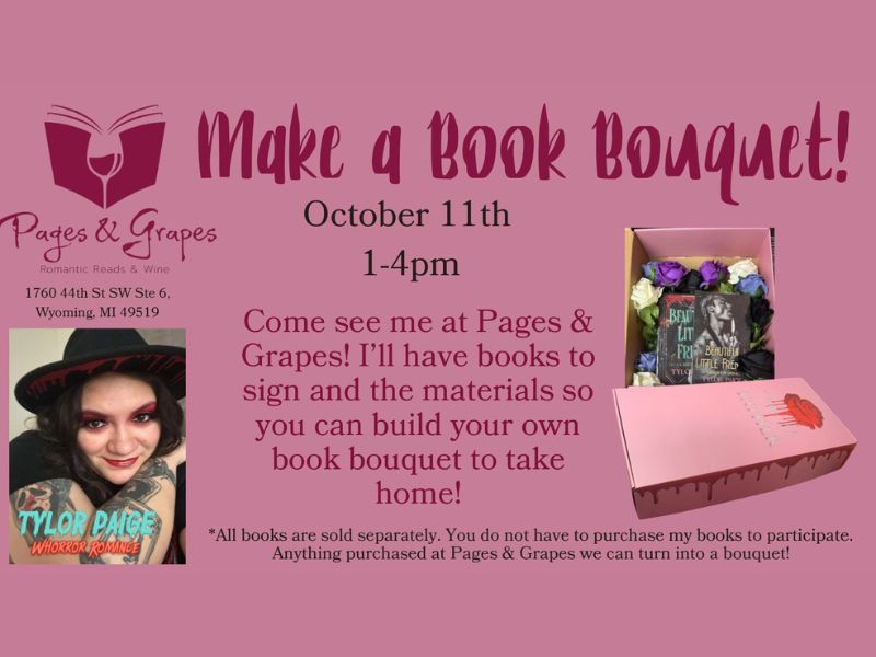 Pages & Grapes Make a Book Bouquet webpage