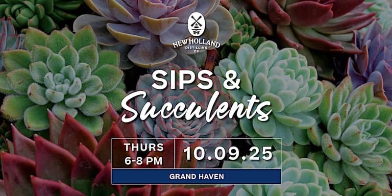 Sips & Succulents New Holland Brewing