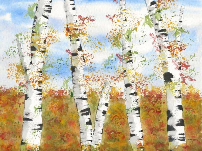 Spruced Studio Birch Trees Watercolor Painting webpage (1)