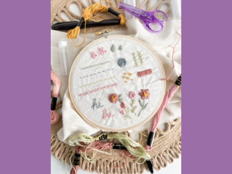 Spruced Studio Embroidery for Beginners webpage