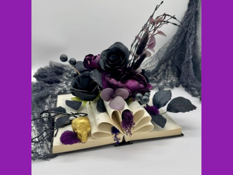 Spruced Studio Spooky Books & Blooms Workshop webpage