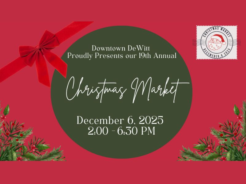 DeWitt DDA Christmas Market webpage