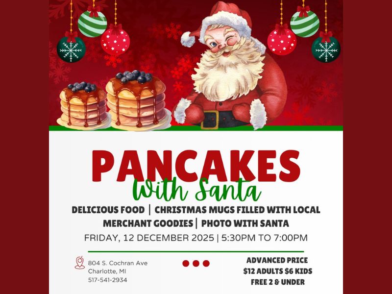 Eaton Co Senior Center Pancakes With Santa Facebook