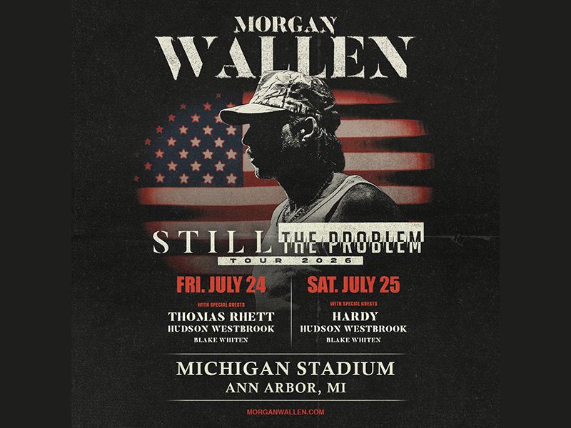 MGoBlue.com Morgan Wallen Concert webpage