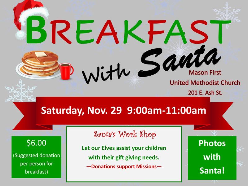 Mason First United Meth Church Breakfast With Santa Facebook (1)