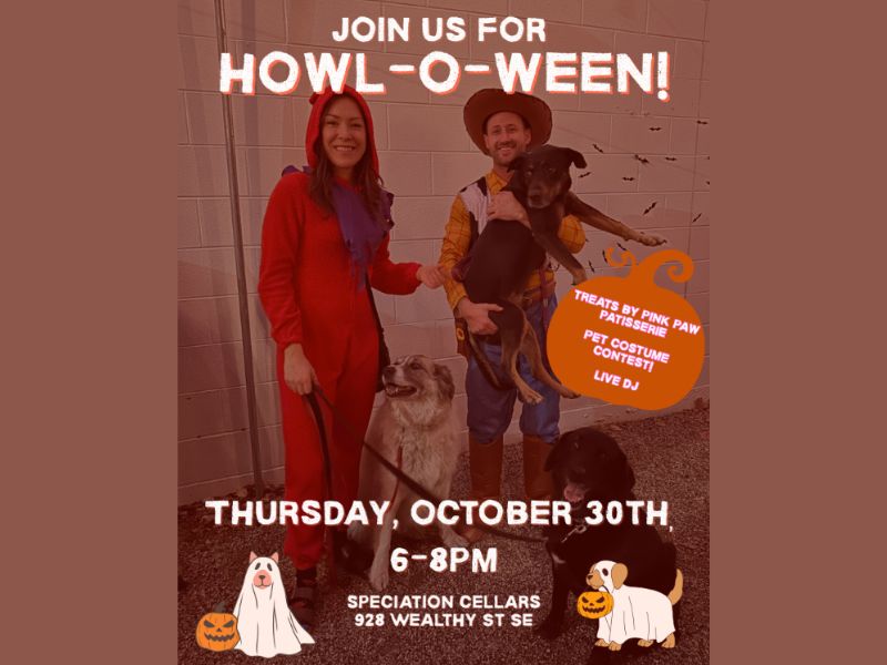 Speciation Cellars Howl-O-Ween webpage