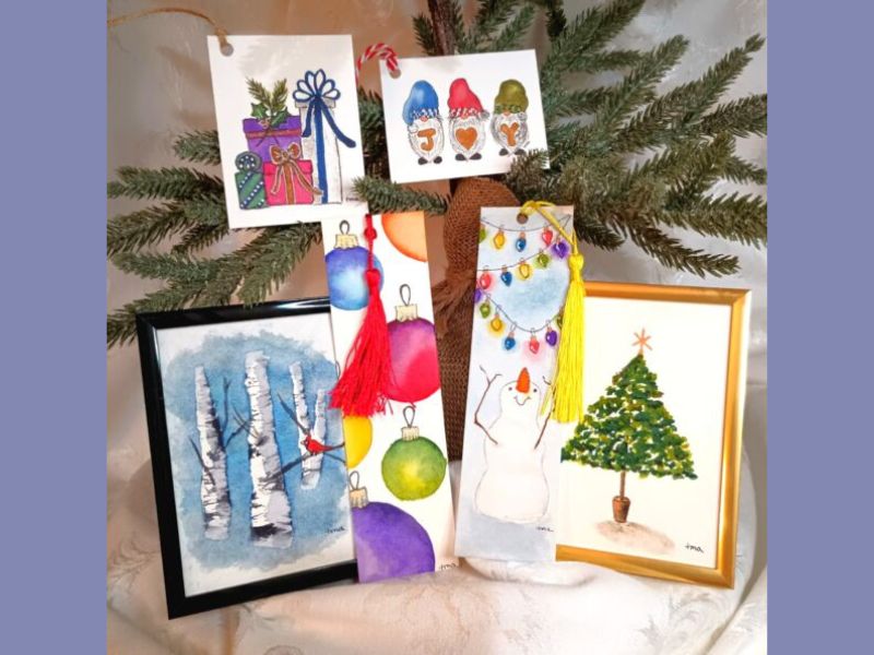 Spruced Studio Christmas Watercolor Combo webpage