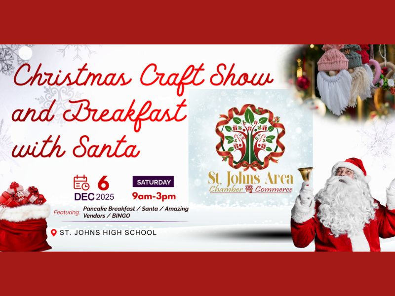 St. Johns Chamber's Breakfast with Santa + Craft Show Facebook