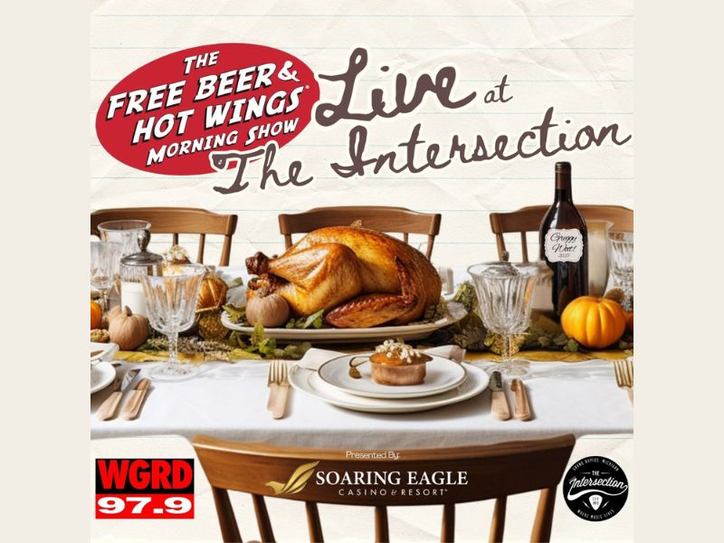 The Intersection Presents Free Beer & Hot Wings Show webpage