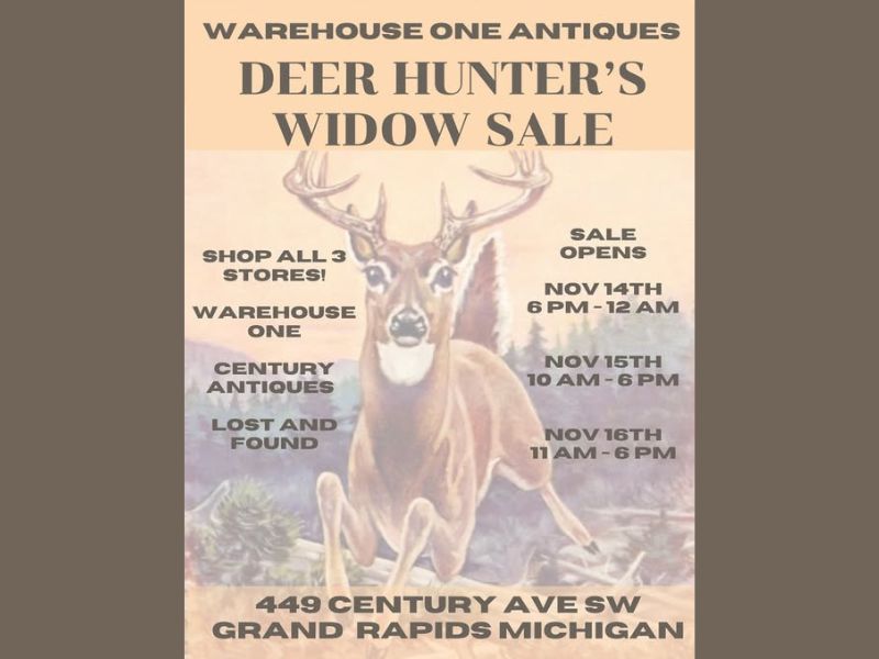 Warehouse One Antiques Deer Hunter's Widow Sale Facebook