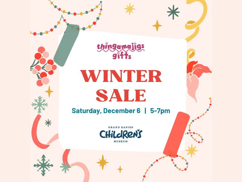 Grand Rapids Children's Museum Winter Sale webpage