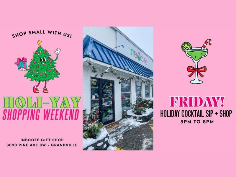 Inbooze Gifts Holi-Yay shopping weekend Facebook