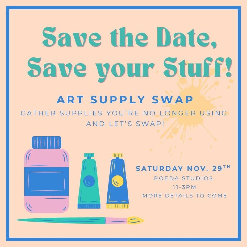 Roeda Studio Art Supply Swap Facebook