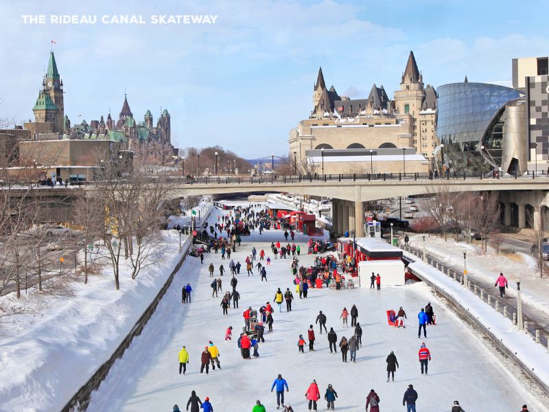 The Rideau Canal Skateway - Ottawa Canada - Canva