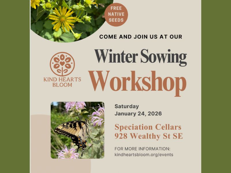 Speciation Cellars Winter Sowing Workshop webpage