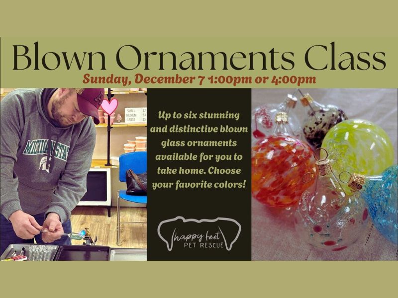 Submission Happy Feet Pet Rescue Blown Glass Class