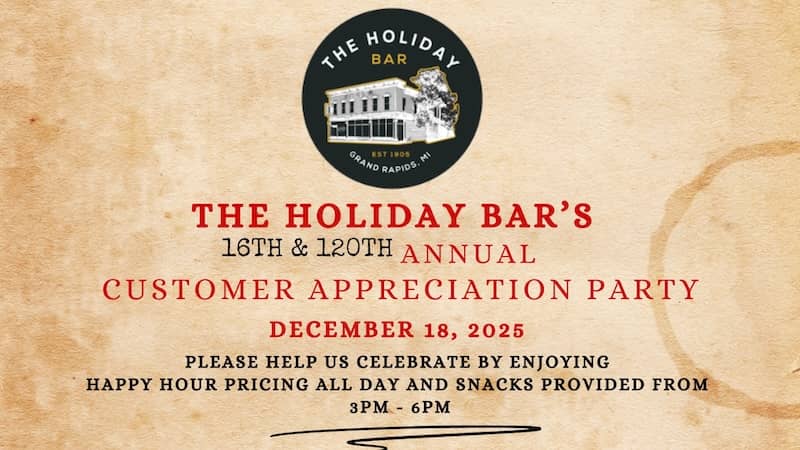 The Holiday Bar's annual customer appreciation Party Facebook